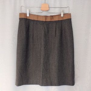 Grey wool pencil skirt from Loft